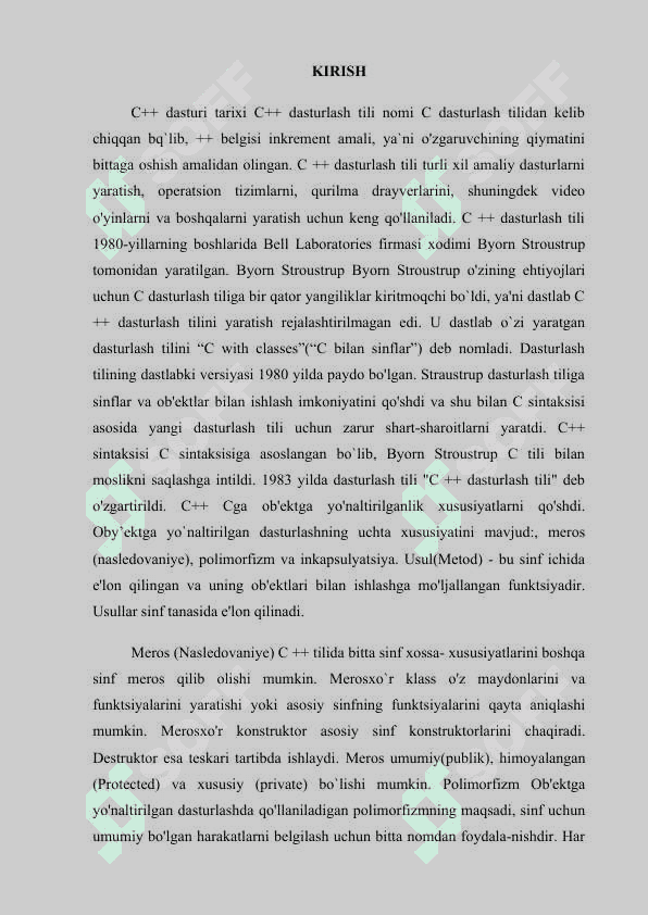 C++ TILIDA SATRIY KATTALIKLAR 3