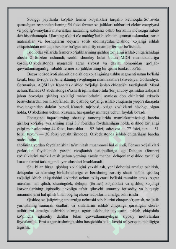 Fermer va dehqon xoʻjaliklarining tashkiliy-iqtisodiy asoslari 4