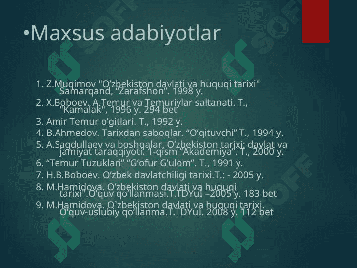 Amir Temur Va Temuriylar Imperiyasi 6