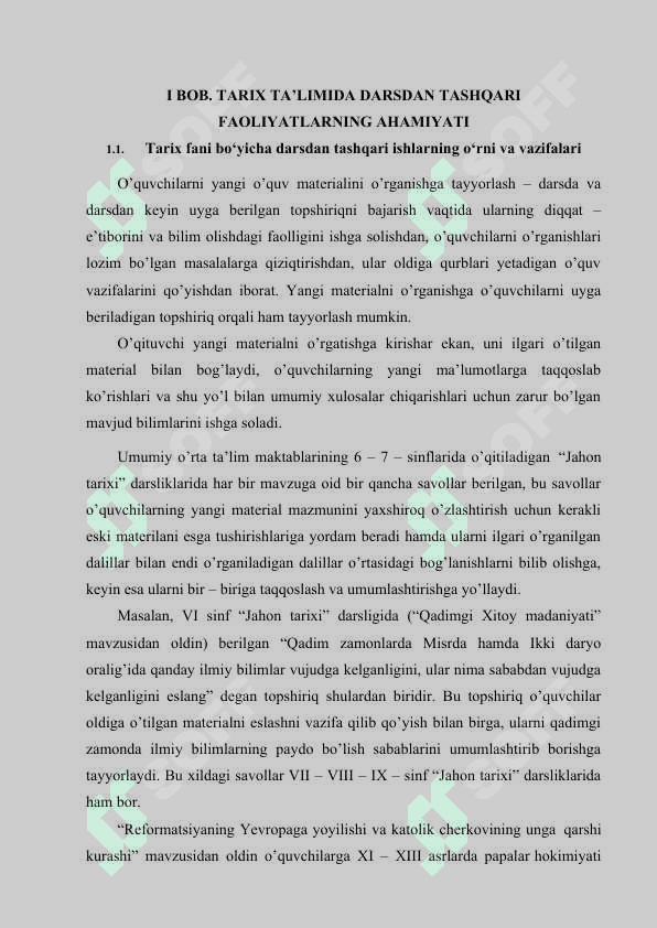 Tarix darslarining ilmiy-metodik va didaktik talablari 6