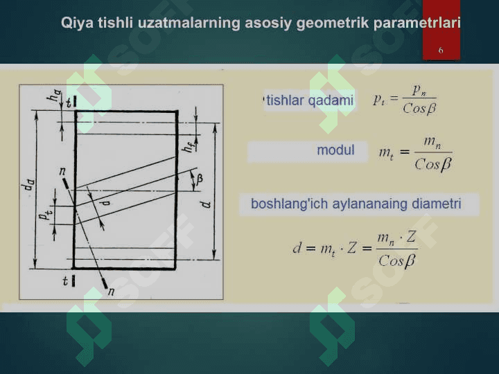 Turli tishli mexanizmlar 6