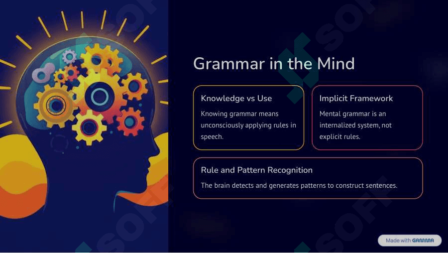 Psycholinguistic Aspects of  Grammar 2