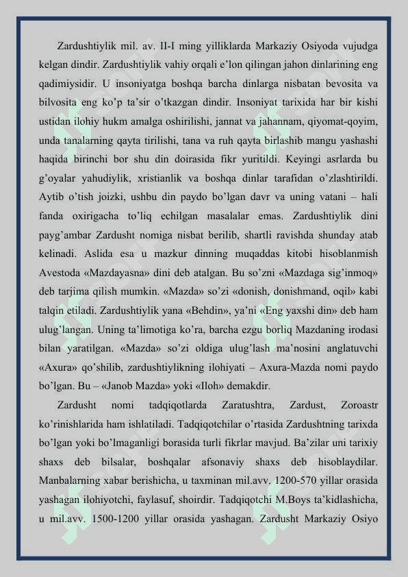 Zardushtiylik dini 3