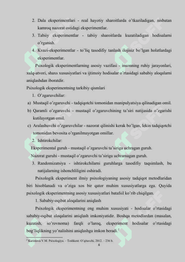 Psixologiyada eksperimental metodining tarixi 6