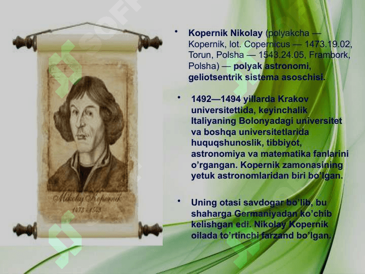 Nikolay  Kopernik haqida 2