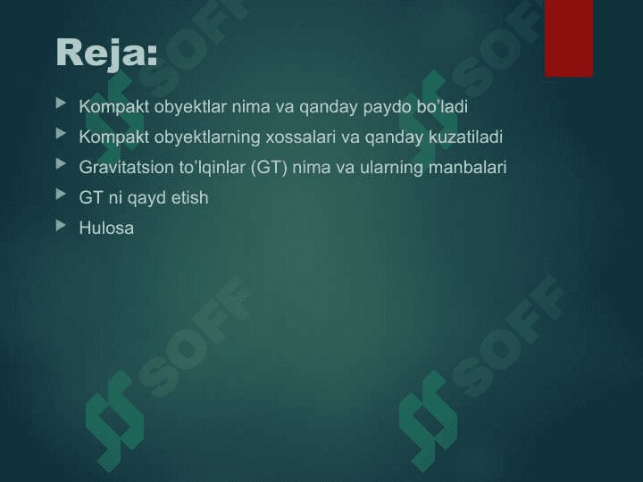 Kompakt obyektlar nima va qanday paydo bo’ladi 2