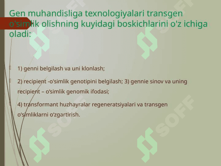 O’simliklar va gen muhandisligi 3