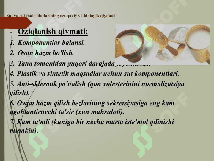 Sut va sut mahsulotlari 2