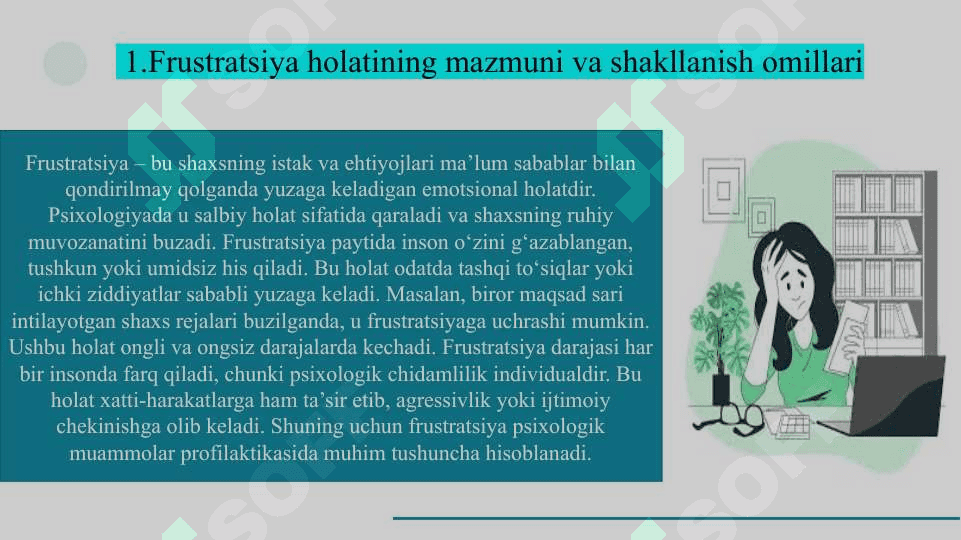 Frustratsiya holati slayd 4