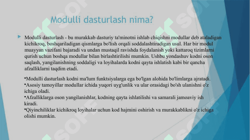 Modulli dasturlash 3