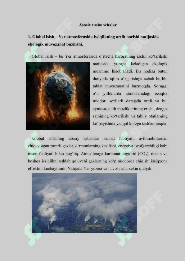 dars ishlanma Global isish            dars ishlanma Sifat darajalari 3