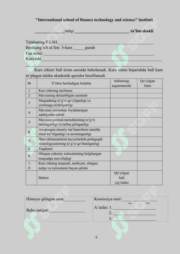 Kurs ishi 2