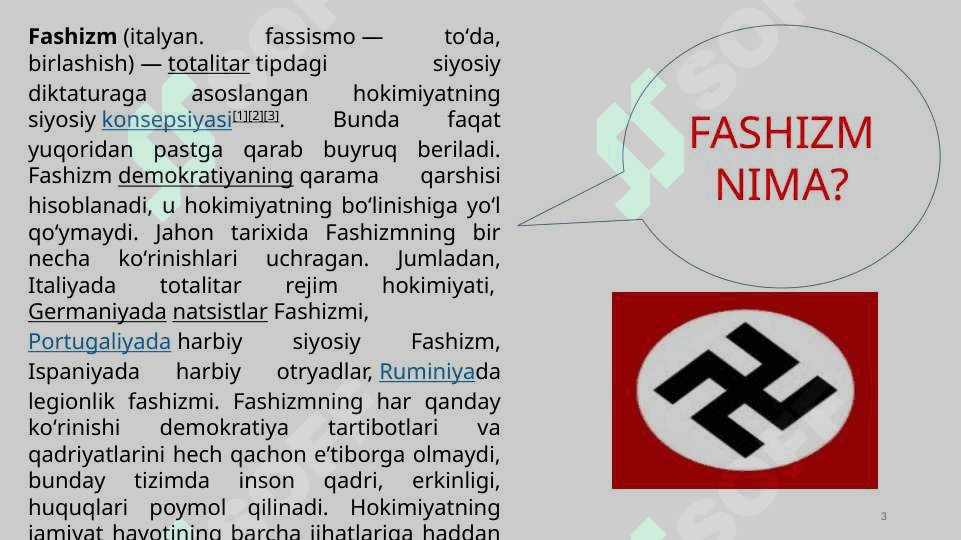 Ikkinchi Jahon urushi arafasidagi xalqaro munosabatlar. Ikkinchi jahon urushi. 3