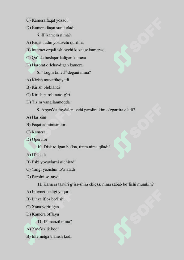 argost test 30 talik 2