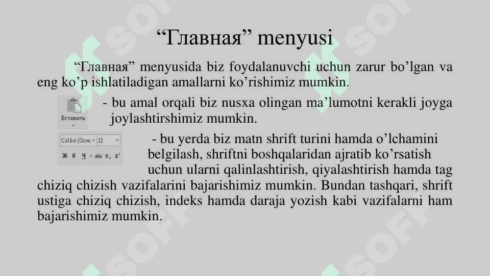 Microsoft word dasturi bilan ishlash 7