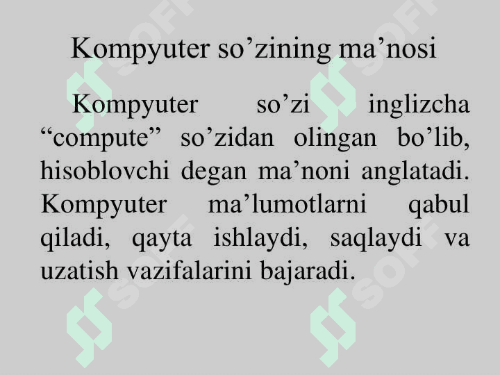 KOMPYUTER SAVODXONLIGI 4