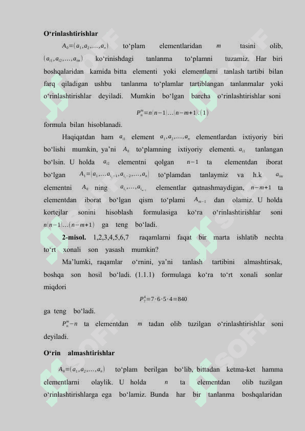 Darajali qatorlar va ularing xossalari 7