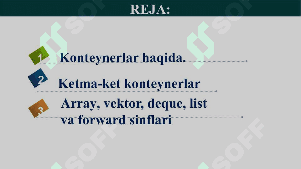 Konteynerlar (Kolleksiyalar) 2
