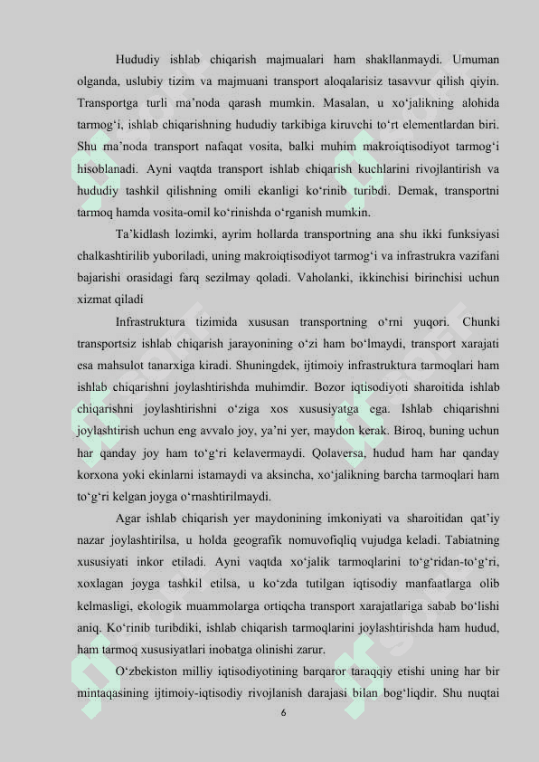 Transport geografiyasi 6
