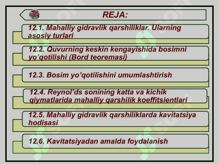 MAHALLIY GIDRAVLIK QARSHILIKLAR 2