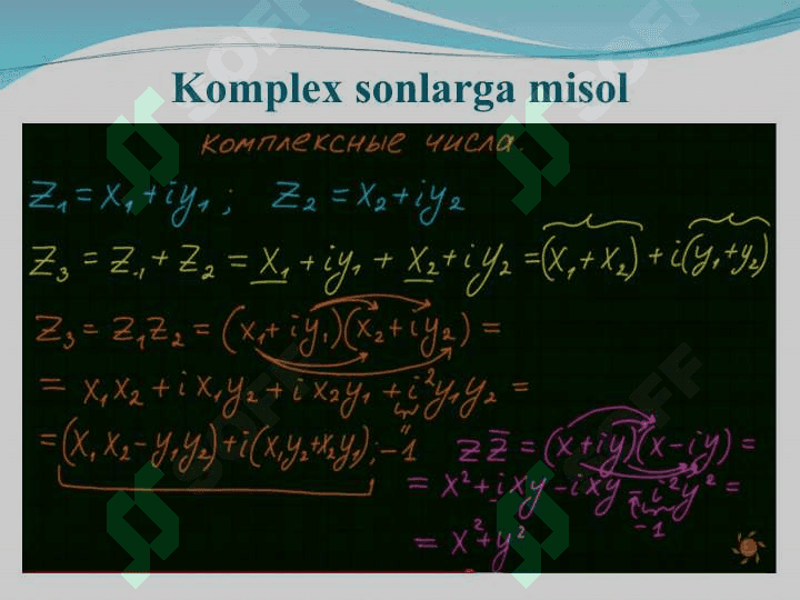 Sonli sinflar bilan ishlash 8