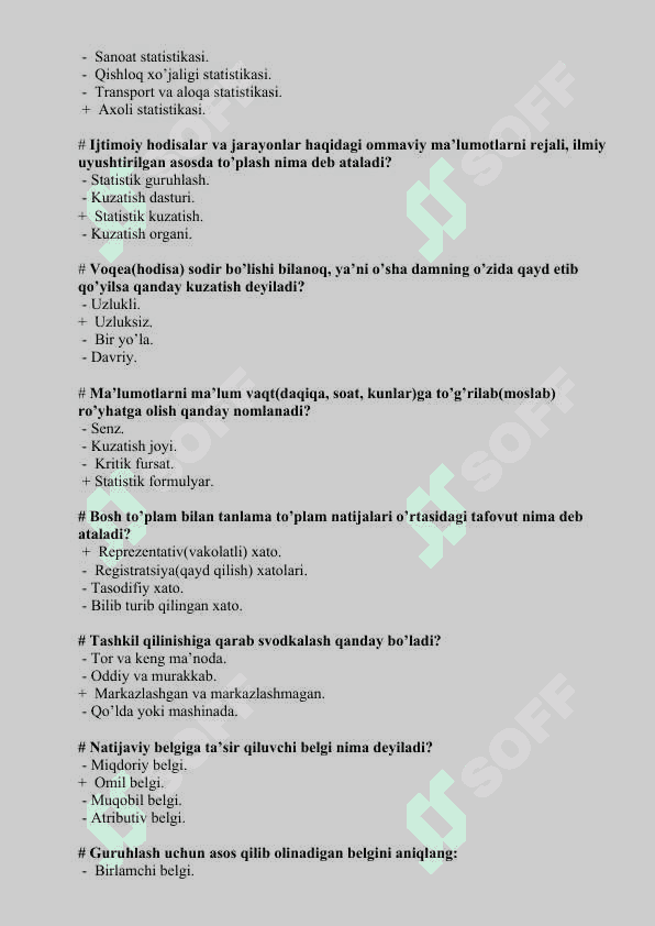 Statistika fani 2