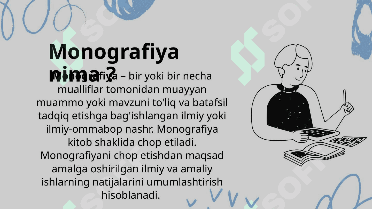 MONOGRAFIYA YOZISH QOIDALARI VA USLUBI. 2
