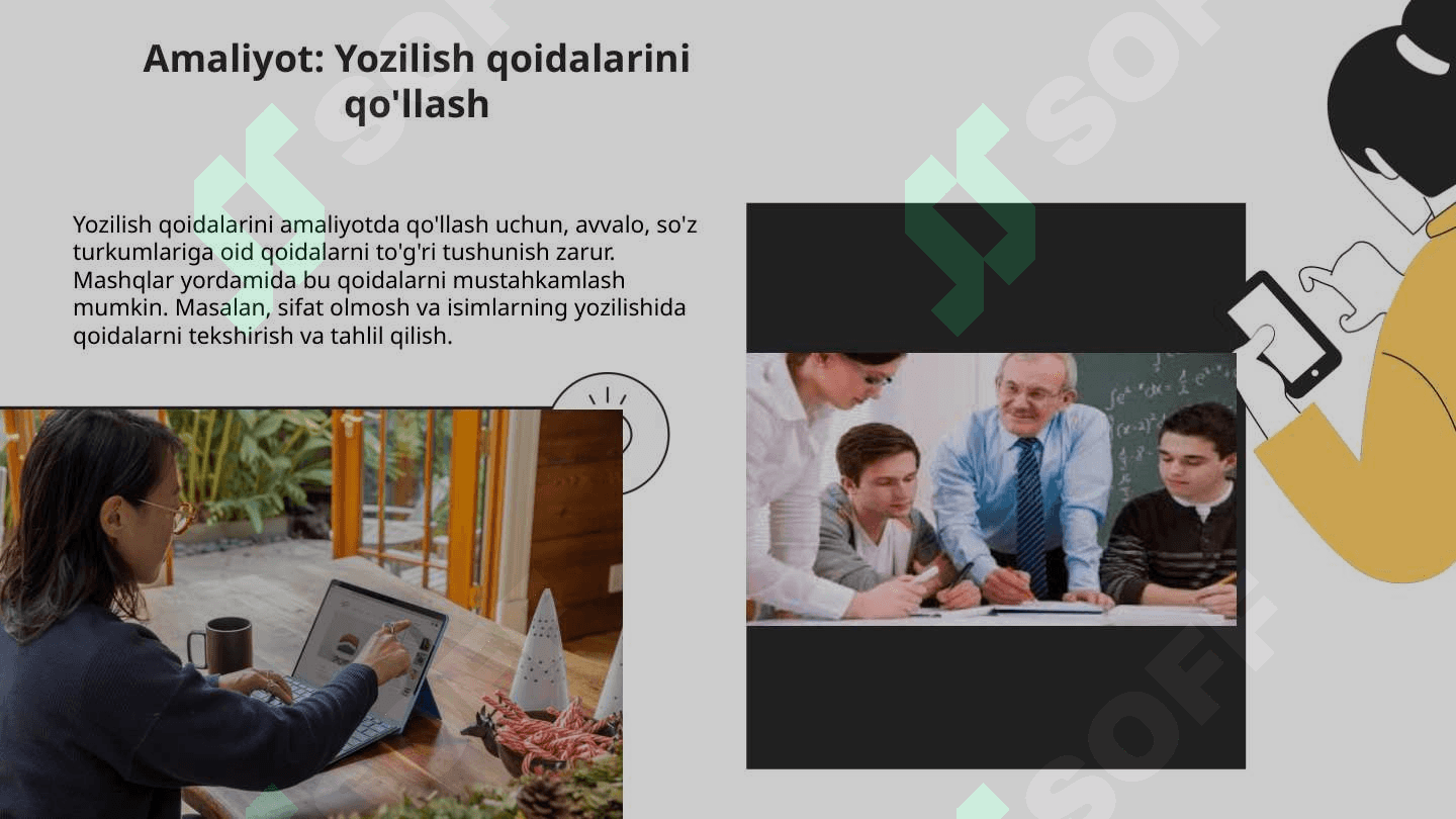So'z turkumlarini o'rganishda hosil qilinadigan orfografik bilimlar 6