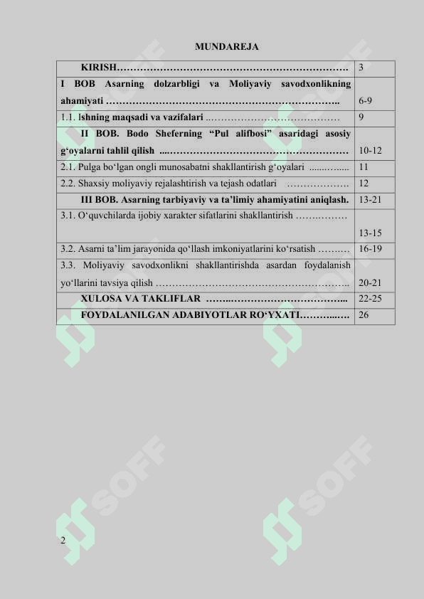 BODO SHEFERNING PUL ALIFBOSI ASARI 2