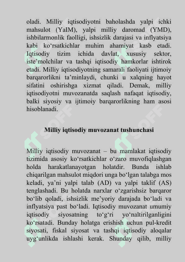 Iqtisodiy muvozanat mavzusida mustaqil ish (REFERAT) 4