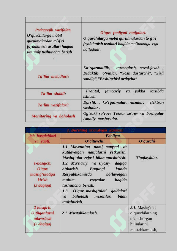 Mobil qurilmalar va ularning imkoniyatlari 3