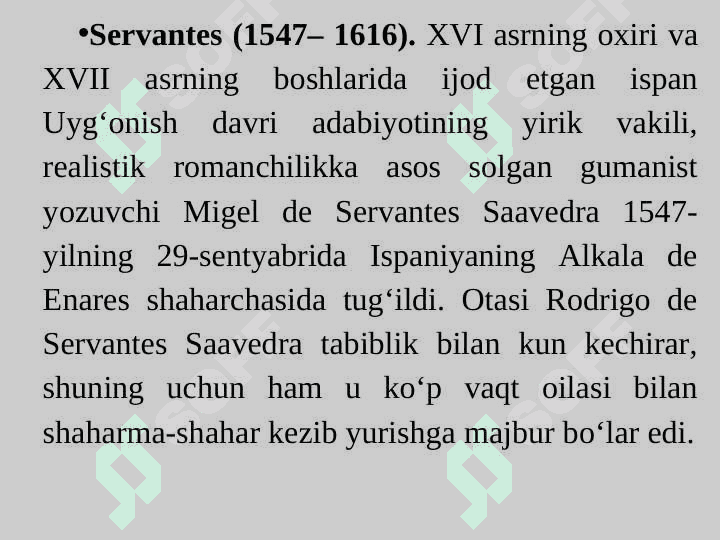 ISPANIYADA UYG‘ONISH DAVRI ADABIYOTI 7