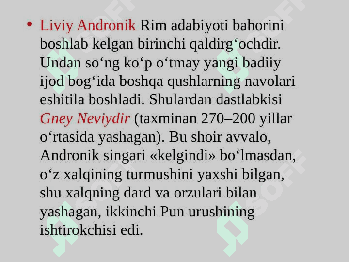 ANTIK RIM ADABIYOTI 8