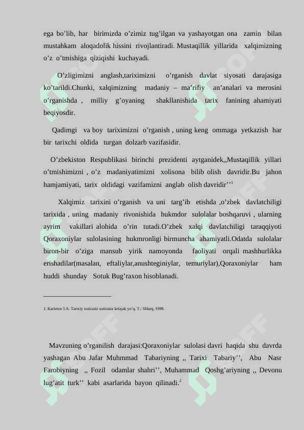 Qoraxoniylar davlatining barpo etilishi KURS ISHI ASOSIYSI 4