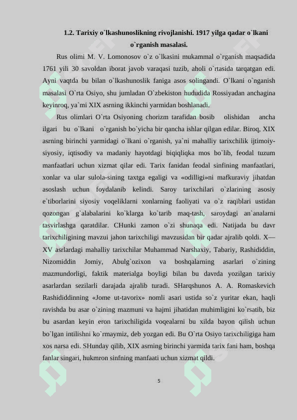 Tarixiy o‘lkashunoslikning shakllanishida mahalliy tarixchilarning o‘rni 5