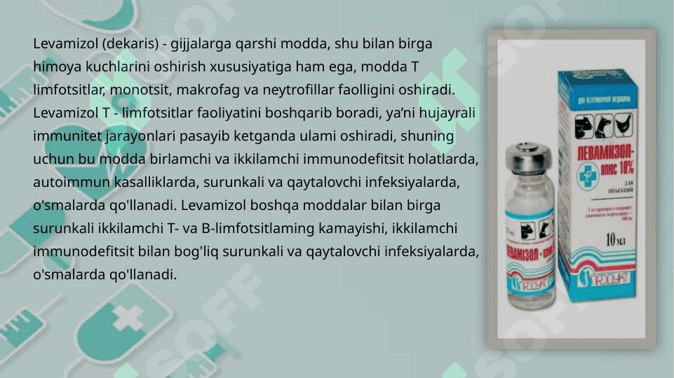 IMMUNITETGA TASIR ETUVCHI MODDALAR 8