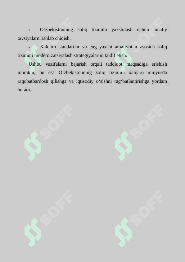 Amekrika qo‘shma shtatalarida korxonalar korporativ va foyda soliqlarininig soliq elementlarini respublikamiz solik tizimidagi foyda solig‘ini bilan taqqoslash, farqlari hamda o‘xshashliklarini izohlash 6