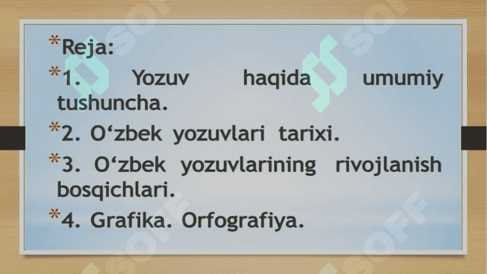 O‘ZBEK YOZUVIDAGI O‘TKAZILGAN ISLOHOTLAR 2