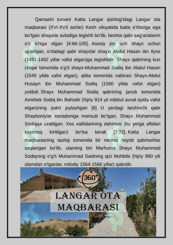 LANGAR OTA ZIYORATGOHI 3