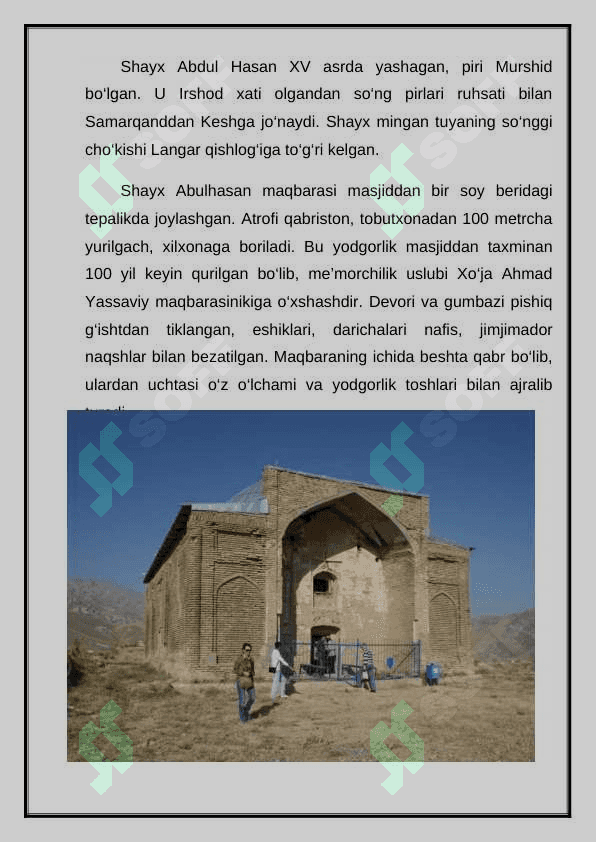LANGAR OTA ZIYORATGOHI 4