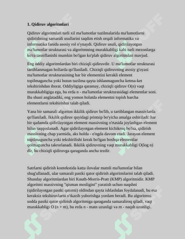 QIDIRISH ALGARITMLARINI QIYOSI TAHLILI 3