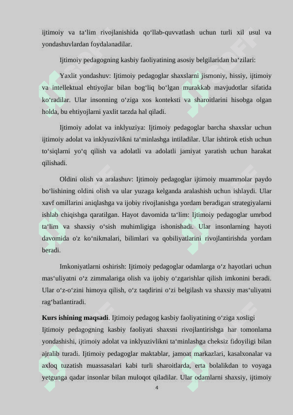 Ijtimoiy pedagog kasbiy faoliyatining o‘ziga xosligi 4
