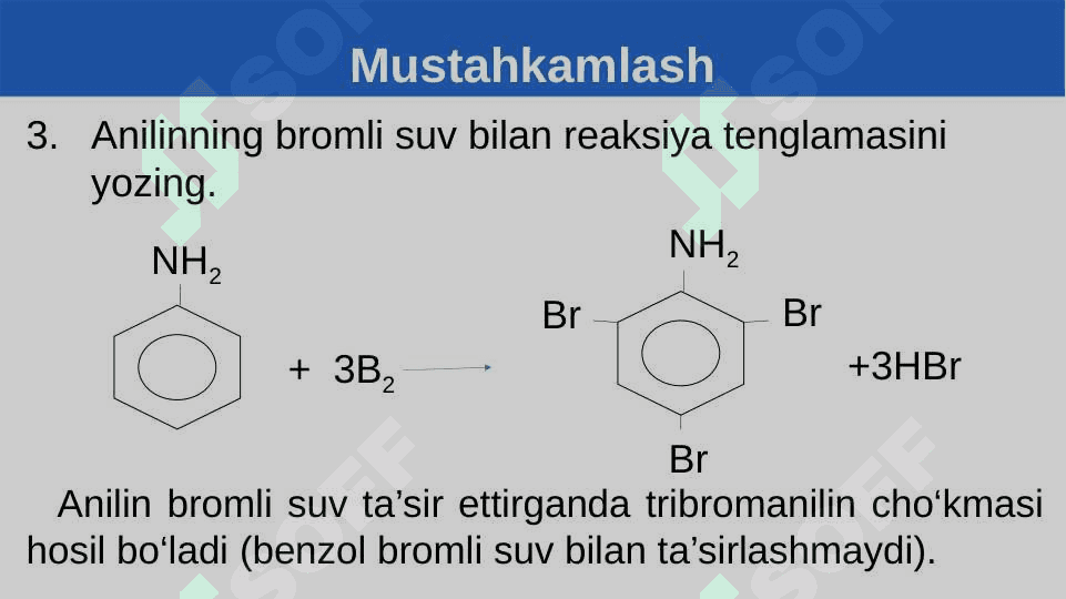 Aminokislotalar bo‘yicha masalalar yechish 4