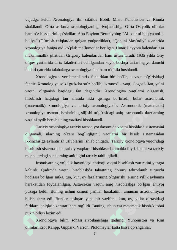 Tarix darslarida xronologik ko'nikmalarni shakllantirish usullari 5