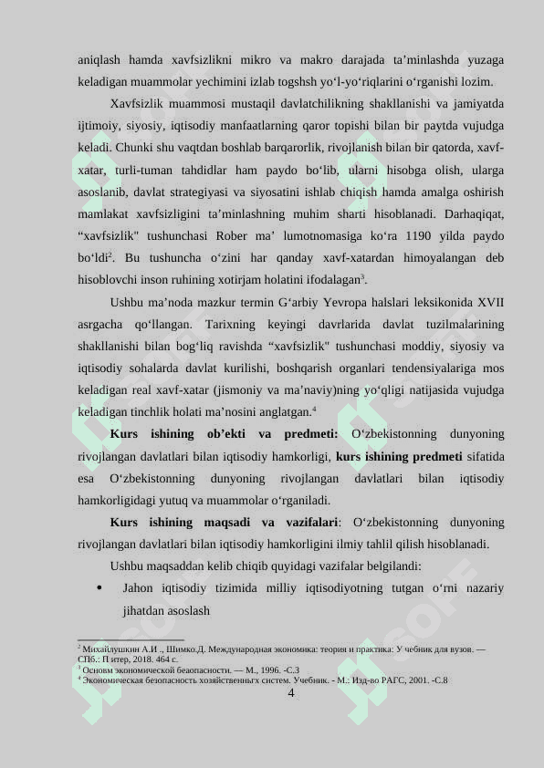 O‘zbekistonning dunyoning rivojlangan davlatlari bilan iqtisodiy hamkorligi 4