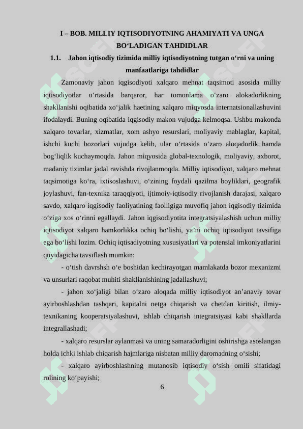 O‘zbekistonning dunyoning rivojlangan davlatlari bilan iqtisodiy hamkorligi 6