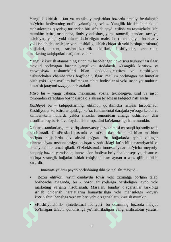 Innovatsion iqtisodiyot 3