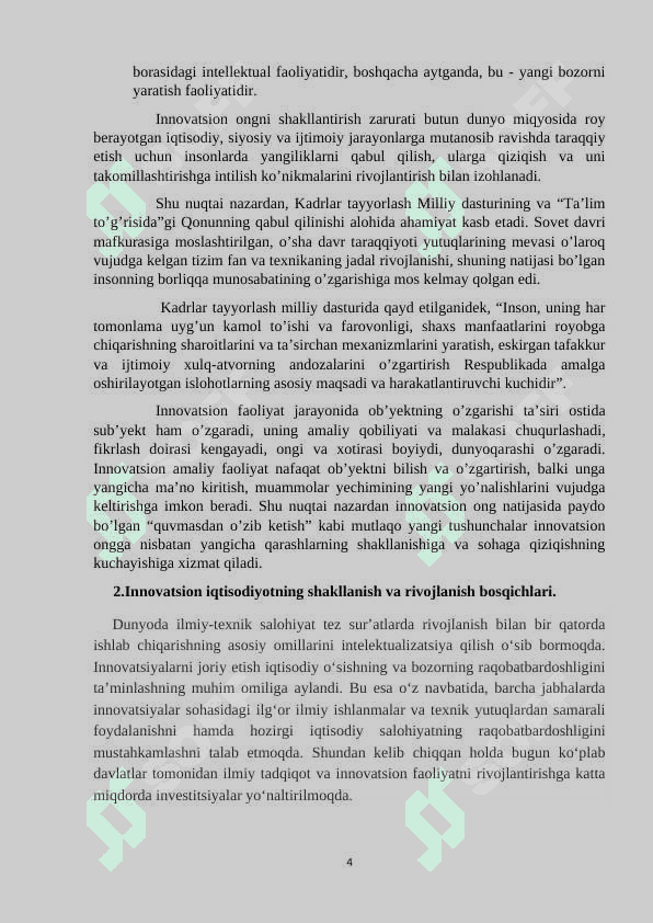 Innovatsion iqtisodiyot 4