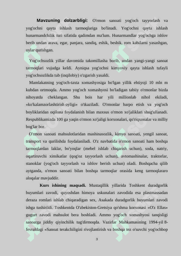 Mahalliy daraxt turlardan tayyorlangan yogoch xomashyolarni olish 3
