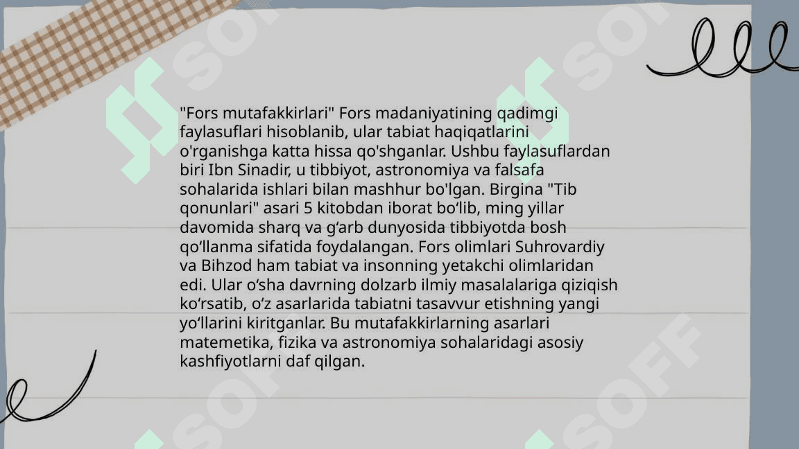 Tabiat bilan tanishtirishda mutafakkirlar merosidan foydalanish 4